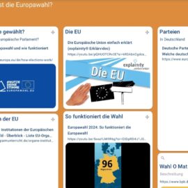 Q1 SoWi-Kurs sammelt Informationen zur Europawahl