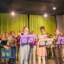 „Jung besucht Alt“: Konzert der Bläserklasse im Vincenzhaus