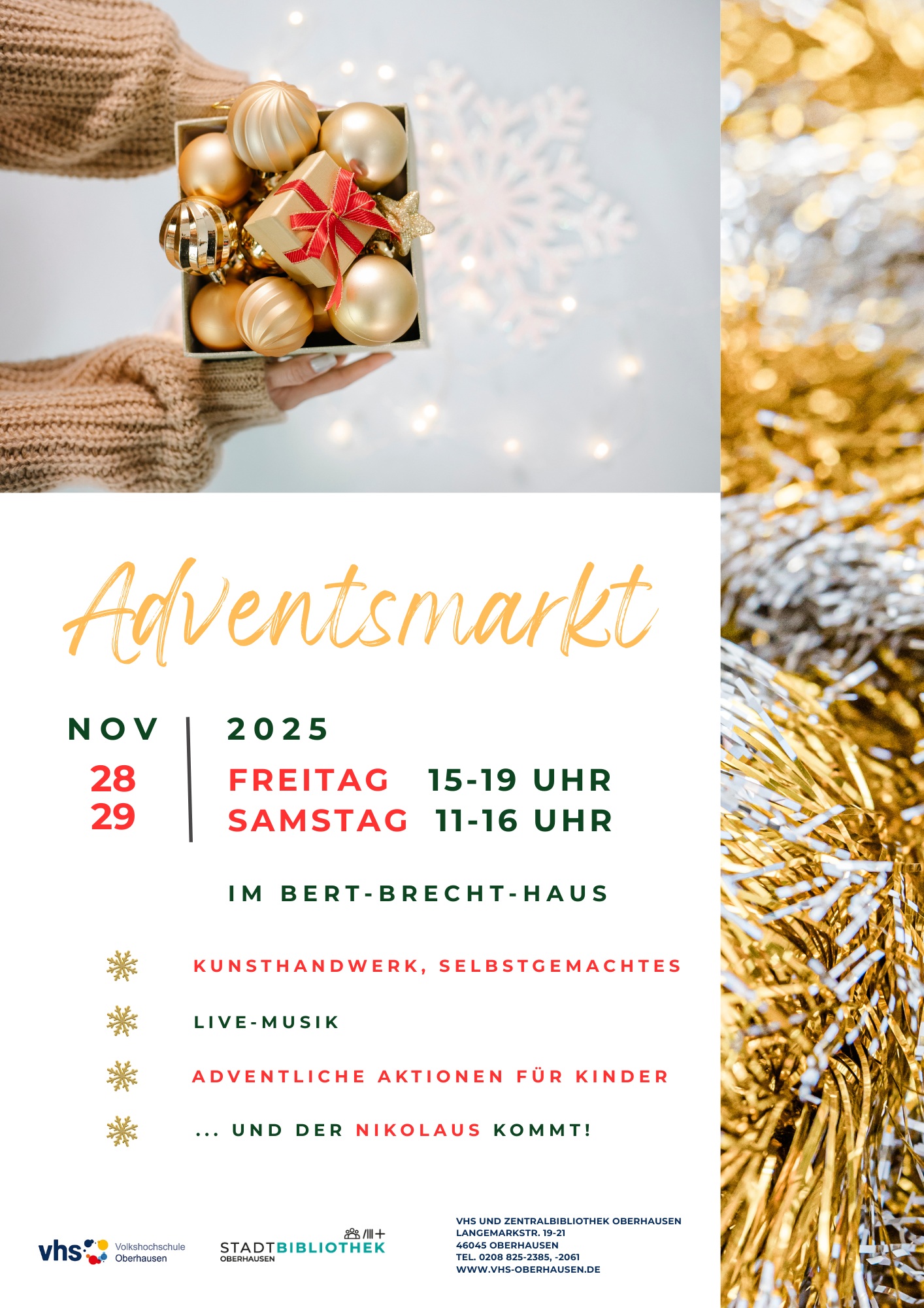 ELSA-Musik auf dem Adventsmarkt der VHS